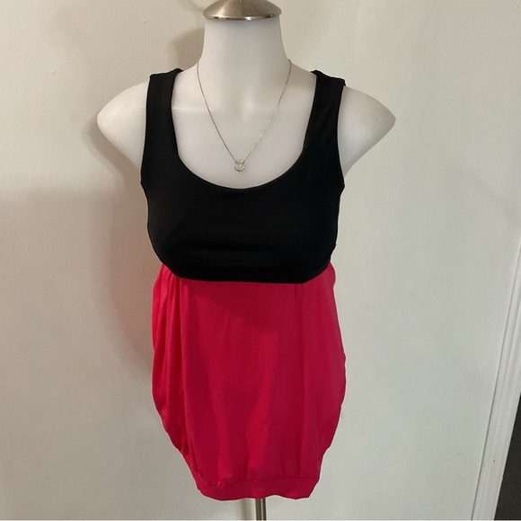 Lululemon Nauveau Pink Black Tank Size 6 - Picture 1 of 9